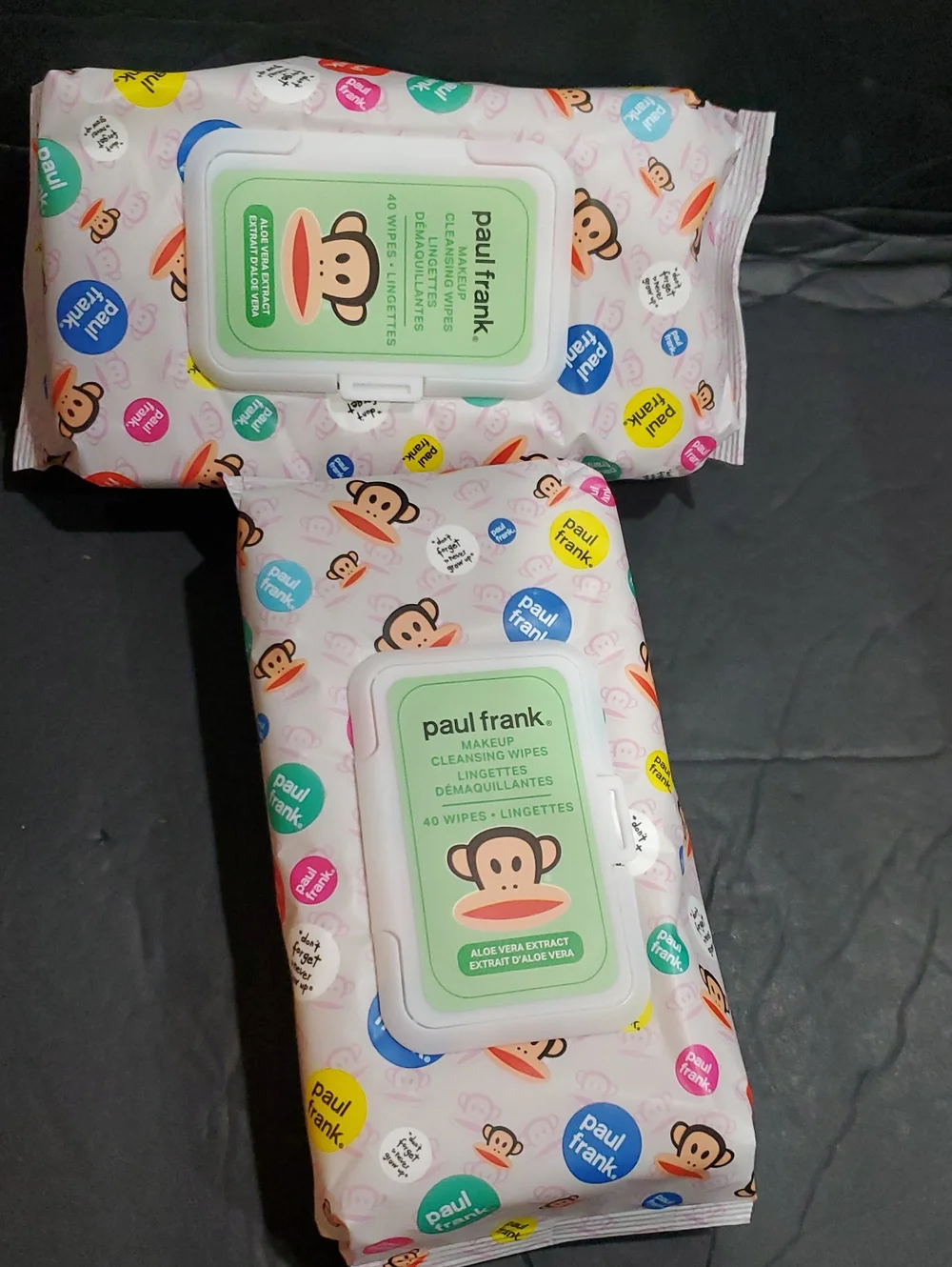 Paul Frank aloe vera extract makeup cleansing wipes 80 count brand new